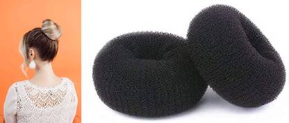 Fezzalo 2 Pcs Large Size Hair Donut Puff Juda Maker/ Hair Bun/ Hair Bun Maker/ Hair Puff Bun