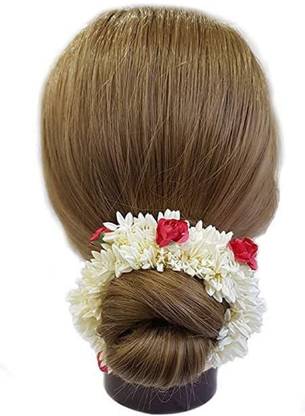 FRESHION STORE Pretty Charming Hair Gajra Multipurpose Band Artificial Soft Plastic Bun