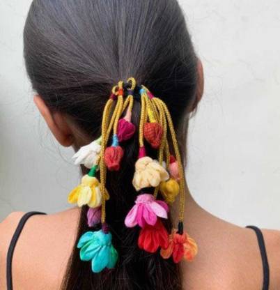 HRB Hair Accessories, Flower Wow Hair Rubber Band Hair Ties Hairband for Women Hair Band  (Multicolor)