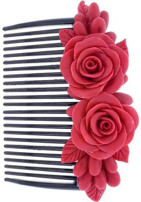 YOU & YOURS HAIR COMB PIN – HANDMADE FLOWER ACCESSORY Back Pin