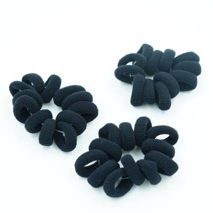 Elkano Small Black Hair Bun for Kids Daily use everyday Bun