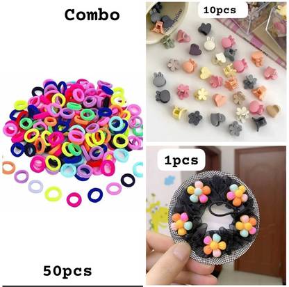 KVY COLLECTION Baby girl hair accessories hair clips rubber bands bun maker cartoon Hair Accessory Set