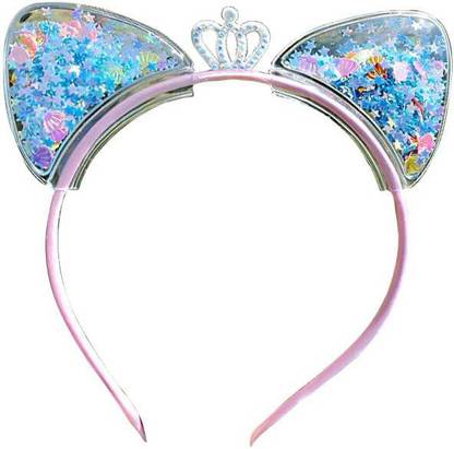 SYGA Baby Girls Cat Ears Headband (Blue Star + Shell (F10)) Head Band