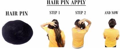 Osking Reusable Soft Volume Hair padding Black bun Maker Hair Accessories Bun