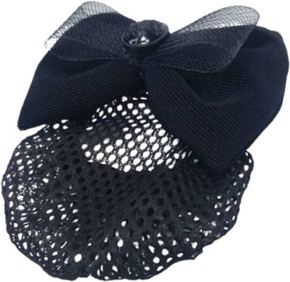 Q8 Twinkle Women Bow Juda Net Barrette Hair Clip With Hair bun Cover net For Girls Bun