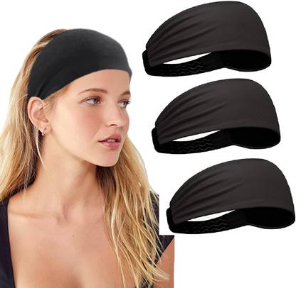 plutoprom Sports Non Slip Elastic Headband Anti Slip Sweatband Head Band Hair Band