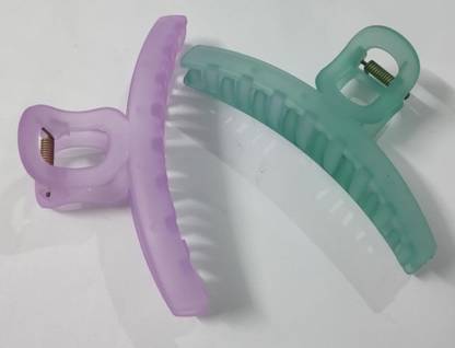 sparkal Women's and Girls multi Colour Hair Claw Pack of 2 Hair Claw