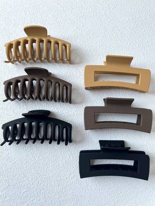 NAFCO Women's matte korean combo claw Hair Claw