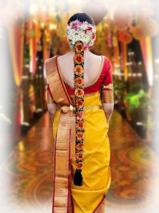 Softwrap Bridal hair accessories Bharatanatyam aari work jadai savaram jada billalu choti Hair Pin