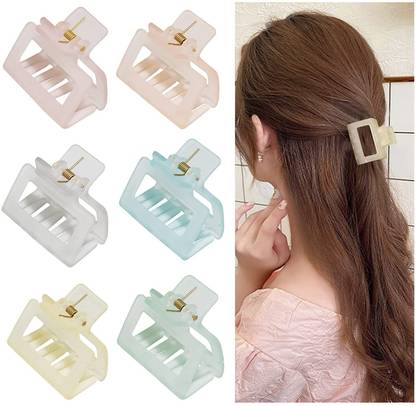 Chronex 6PCS Hair Claw-Small Claw Clips for Thin Hair 1.57" Hair Clips No Slip Hair Claw Hair Claw
