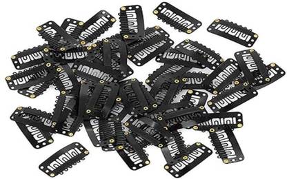 A H S 6 Pcs W Snap Clips for Hair Extensions and Hair wig Hair Patch, Clips Hair Clip