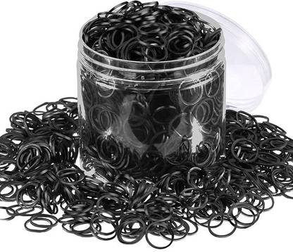 virtuvend ventures (900 PCS) Elastics Stretchy Hair Tie Ponytail Rubber Band