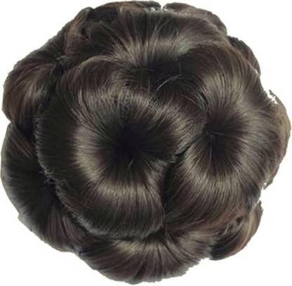 A Arnaksh Hair Bun Clutch Chignon Clip Extension Donut Claw(Brown) Bun