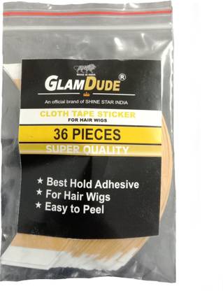 GLAMDUDE Yellow liner cloth tape sticker / for hair wigs/double sided tape for wigs Hair Accessory Set