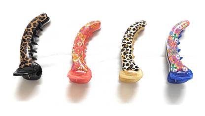 NewJainTraders New Jain Traders - Banana Mirchi Shape Hair Clip for Women and Girls - Pack of 4 Banana Clip