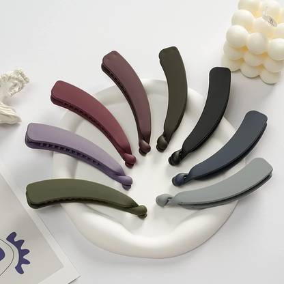 Kaima Latest Hair Clutchers Hair Accessories Banana Clips (Pack of 8) Banana Clip