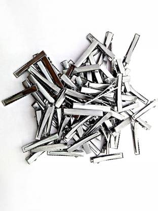 louis india 50pc Hair Clip Alligator Metal Single Prong Pins for Making DIY Hair Accessories Hair Clip