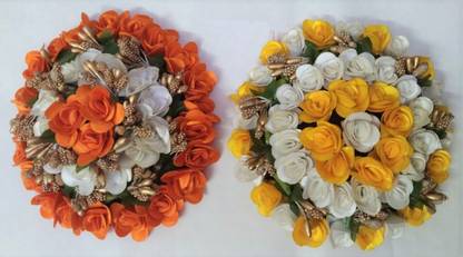 Ruhci Artificial Flower Bun Juda Maker Flower Gajra Bun