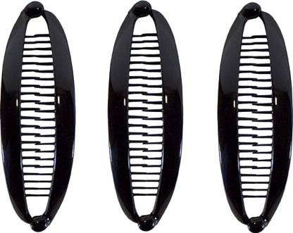 Ghelonadi 3pcs Banana Hair Clip Interlocking Non Slip Grip Long Banana Comb Hair Clips Banana Clip