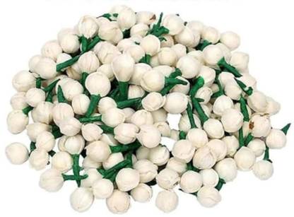 S Mark Artificial Mogra Buds/Jasmine Flower for Jewellery Making, Craft Material Hair Accessory Set