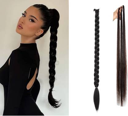 K.V.Y. Collections Graceful Women Hair Extensions and Wigs (Pack of 1) Braid Extension