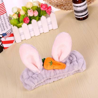 Proplady Stylish Ultra Soft Fur Bunny Ears Carrot Head Band Hair Band for Baby Girls, Girls & Women|Latest Stylish Headband for Baby Girls Head Band