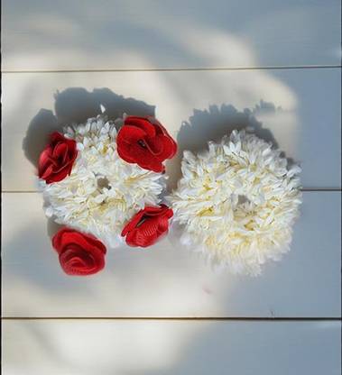 FRESHION STORE Gajra for Hair Bun, Artificial Flowers for Hair Bun