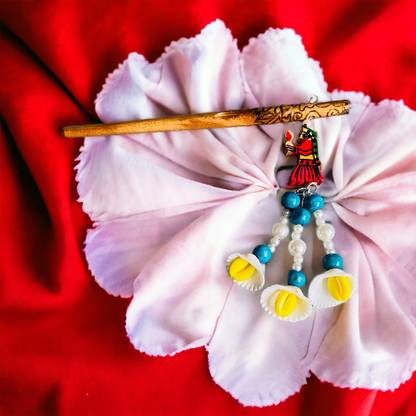 Creative Saisha 1 pcs of handmade wooden Rajasthani bindni bun stick bun stick Bun Stick