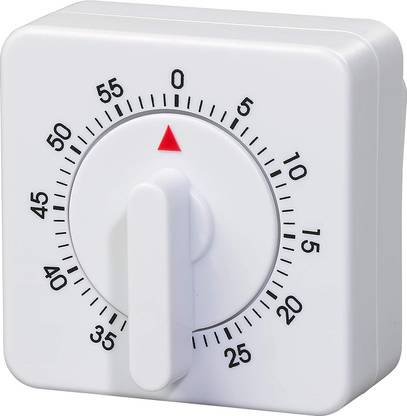 PROBEROS Square 60 Minute Mechanical Kitchen Timer Chef Cooking Timer Clock Analog Kitchen Timer