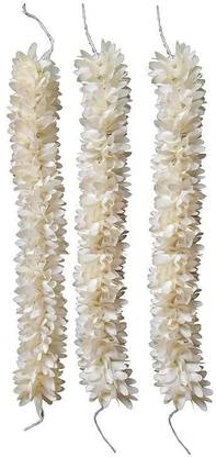 snehatrends 3PC Off White Single Color Jasmine Flower for Stunning Hairstyles Bun Clip