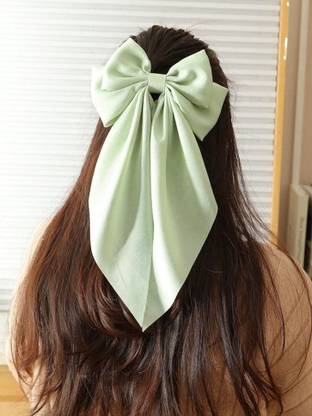 Liptick 1 pair Women Hair Accessory Ribbon Bow Hair Clip Bun Clip