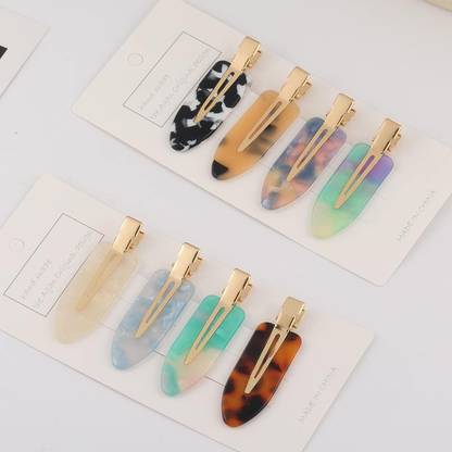 HONEY ACCESSORIES 8PCS No Bend Hair Clips No Crease Hair Clips For Women Hair Clip
