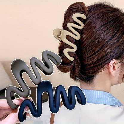 KATY Korean matte Big Hair Clip Clutcher For Thick & Thin Hair Set f 2 Hair Claw