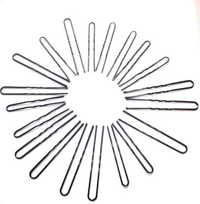 KVY COLLECTION 30 pcs Curved U Shape For Bun juda Bobby Hairpin, Clips Barrette Styling Tools Accessories for Girls & Women Hair Pin (Black) Hair Pin