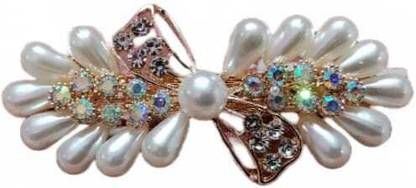 Elastikidz French Small Hair Barrette Clip/Hairbackpin for Women & Girls Back Pin