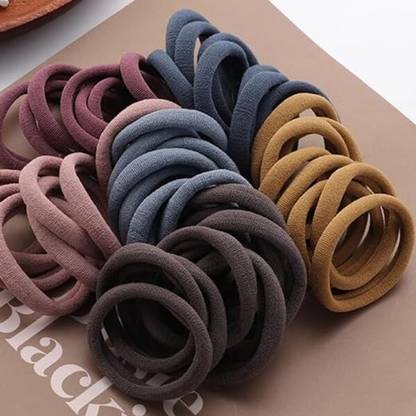 FRESHION STORE Elastic Hair Rubber Bands Soft Strechable Hair Ties Ponytail Holders Rubber Band