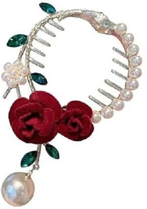 GLIMM Style Rose Shape Hair Clip High Ponytail Woman set of 1 Hair Claw
