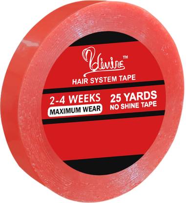 Views RED No-Shine Big Hair Tape for Men (Pack of 1) Hair Accessory Set
