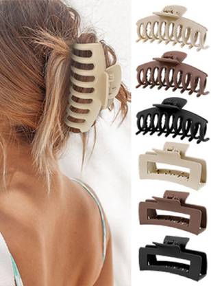 VAGHBHATT Matte Hair Clips Thick Hair Nonslip Hair Claw Clip Hair Accessories for Women Hair Claw