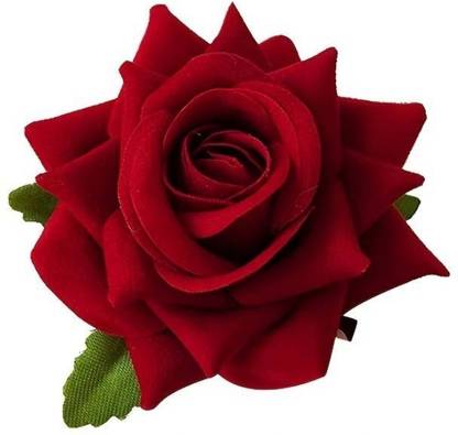 MICLAC Artificial Red Rose U Shape Hair Juda Pins Elegant Wedding 1 PCS Hair Pin