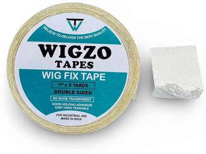 WigzoTapes No Shine double sided transparent hair wig fix tape 5 Yards x 24mm Hair Accessory Set