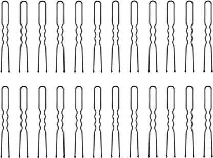 Clezaro (Pack of 30) Curved U Shape Juda Pin for Women & Girls | U-Shaped Hairpins (H65) Hair Pin