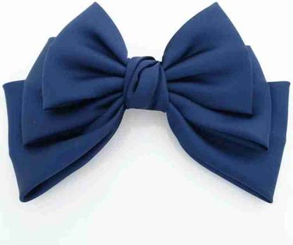 RimR Triple Layer Hair Bow Blue Back Pin
