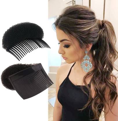 Chanderkash 2 Pcs Women Bump It Up Volume Hair Base Styling Comb Clip Invisible Puff Maker Hair Claw