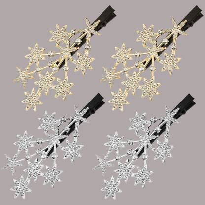 Softwrap Silver and Golden Sparkle hair clip for tying hair pack of 1 Hair Clip