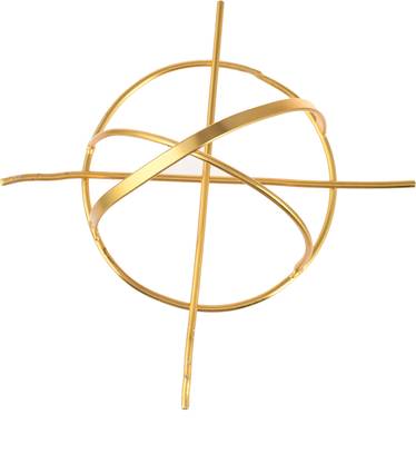 Silvermerc Designs Women gold toned embellished hair accessory Bun