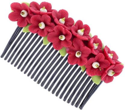 YOU & YOURS HAIR COMB PIN – HANDMADE FLOWER ACCESSORY Back Pin