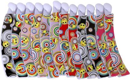 Chanderkash 12PCS Hair Claws Banana Clips, Multiprints, Medium Size Banana Clips Hair Claw