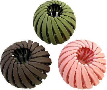 Fezzalo 3 Pcs Premium Matt Finishing Bird Nest Hair Clip/ Expandable Hair Bun Maker Bun Clip