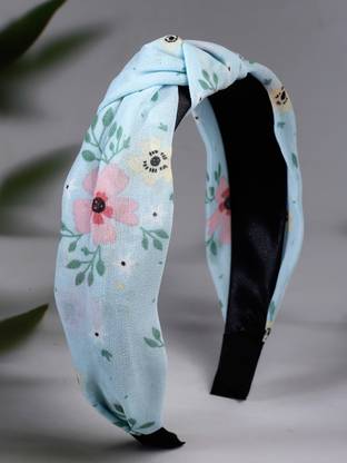 stol'n Floral Printed Hair Band-White Hair Band